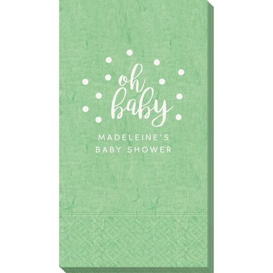 Confetti Dots Oh Baby Bali Guest Towels